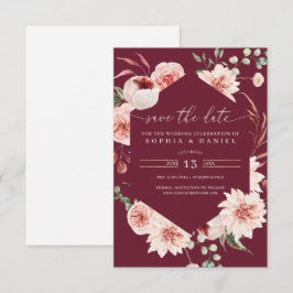 Country Boho Rustic Floral Save the Date Invitati Einladung