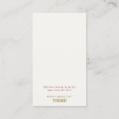 Country Boho Wildblumen Blumenschmuck Visitenkarte (Rückseite)