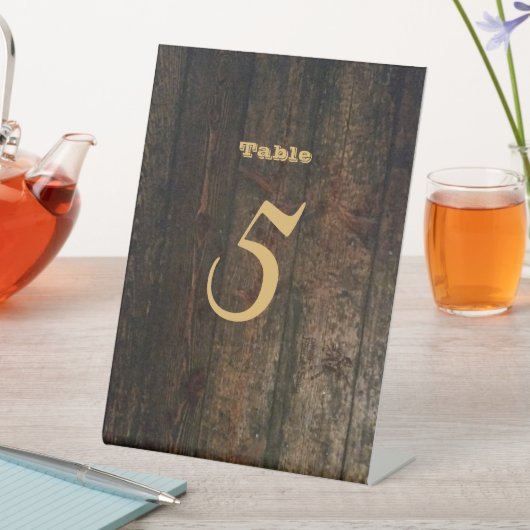 Country Boots Hat Barn Wood Wedding Sockelschild (In Situ)