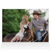 Country Boots Hat & Barn Wood Wedding Vielen Dank (Innenansicht Horizontal (Oben))