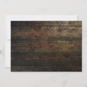 Country Boots Hat & Barnwood Save the Date Einladung (Rückseite)