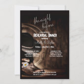 Country Boots, Hut & Barnwood Probe Dinner Einladung (Vorderseite)