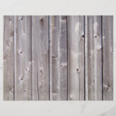 Country Boots Rustikales dreifaches Hochzeitsprogr (Rückseite)