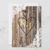 Country Bouquet Wood Lace Rustikale Geburtstag Einladung (Rückseite)