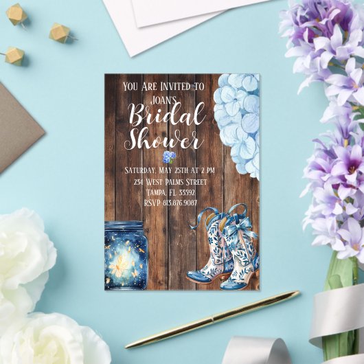 Country Bridal Shower Invitation  Acryleinladungen (In Situ (Hochzeit))