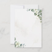 Country Bridal Shower with Eucalyptus  Dankeskarte (Rückseite)