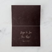 Country Brown Rodeo Bull Skull Save the Date Einladung (Innenseite)