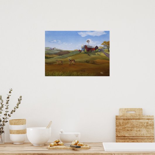 Country Buck Poster (Küche)