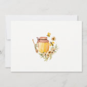 Country Bumble Bee Floral Wedding RSVP Einladung (Rückseite)