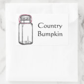 Country Bumpkin Rechteckiger Aufkleber (Tasche)