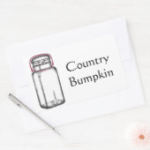 Country Bumpkin Rechteckiger Aufkleber (Umschlag)