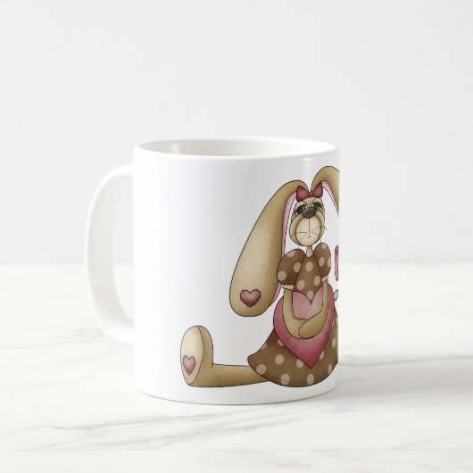 Country Bunny Coffee Tasse (Vorderseite Links)