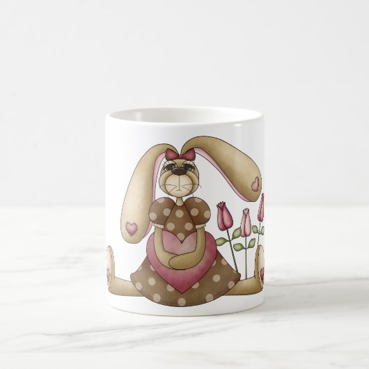 Country Bunny Coffee Tasse (Mittel)