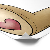 Country Bunny mit Blume Poster (Ecke)