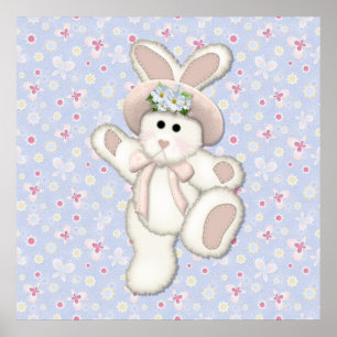 Country Bunny Poster