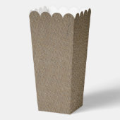 Country Burlap Mason Jar Wedding Geschenkschachtel (Rückseite)