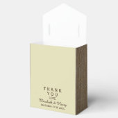 Country Burlap Mason Jar Wedding Geschenkschachtel (Geöffnet)