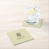 Country Burlap Mason Jar Wedding Rechteckiger Pappuntersetzer (Vor Ort)