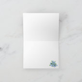 Country Burlap mit Blume geklappt Danke Karte (Innenseite)