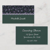 Country Calico Business Card Visitenkarte (Vorne/Hinten)