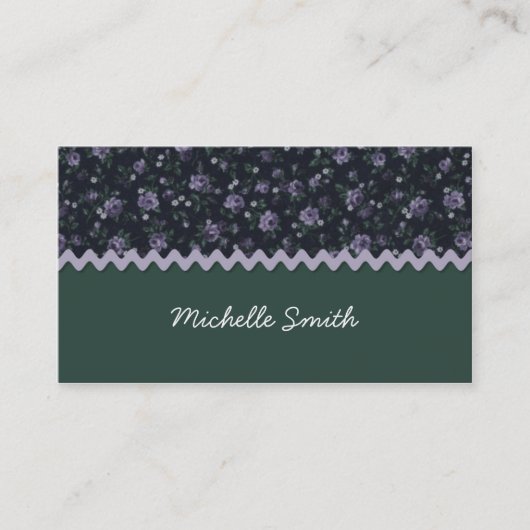 Country Calico Business Card Visitenkarte (Vorderseite)