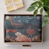 Country Calico Floral Cat Decoupage Seidenpapier (Geschenk)