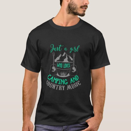 Country Camping Shirt Funny Country Music Camper Q (Vorderseite)