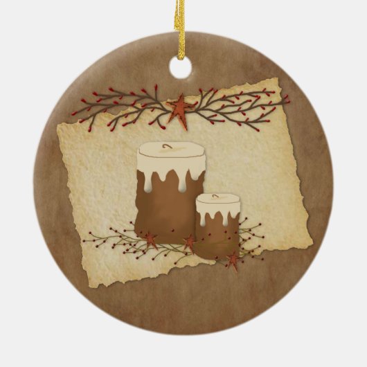Country Candles Ornament (Hinten)