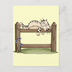 Country Cat Nickerchen Postkarte
