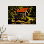 Country Charm - Poster - Covered Bridge (Küche)