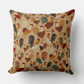 Country Charm Rooster Pillow Kissen