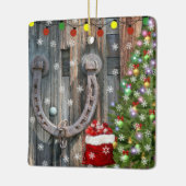 Country Charm Weihnachten Keramikornament (Links)