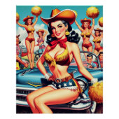 Country Cheerleader Pin-up Poster (Vorderseite)