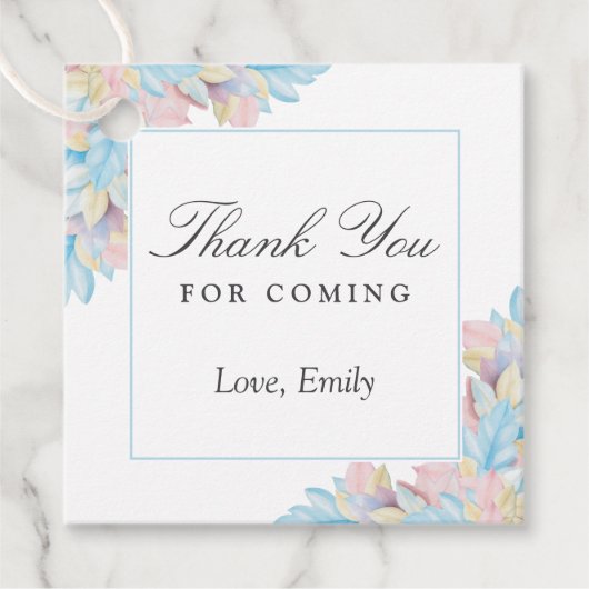 Country Chic Brautparty Danke, dass Sie gekommen s Geschenkanhänger (Vorderseite)