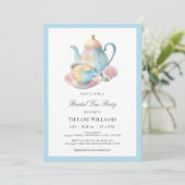 Country Chic Bridal Tee Party Brautparty Einladung (Stehend Vorderseite)