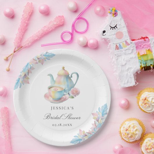 Country Chic Bridal Tee Party Brautparty Pappteller (Party)