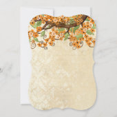 Country Chic Coral Cherry Blossom Hochzeit Einladu Einladung (Rückseite)