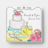 Country Chic Hochzeit oder Jubiläum Plaque Fotoplatte (Vorderseite)