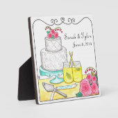 Country Chic Hochzeit oder Jubiläum Plaque Fotoplatte (Vorderseite)