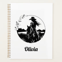 Country Chic Horse Cowgirl Western Personalisiert