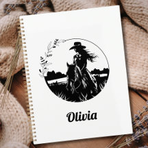 Country Chic Horse Cowgirl Western Personalisiert