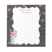 Country Chic Light Strings Eventplaner Notizblock (Vorderseite)