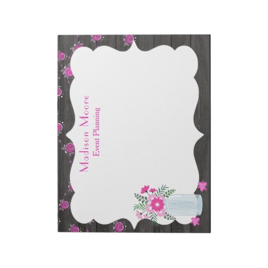 Country Chic Light Strings Eventplaner Notizblock (Rotiert)