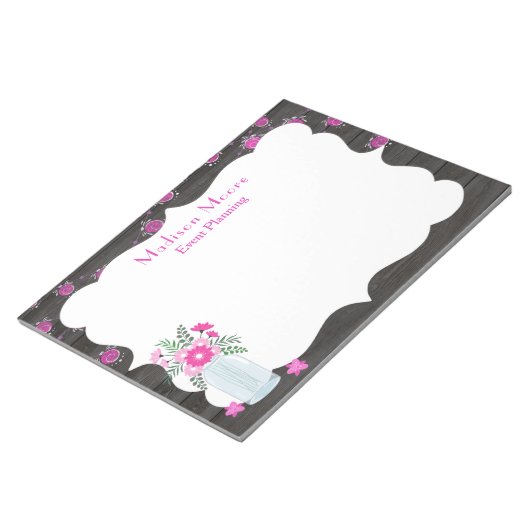 Country Chic Light Strings Eventplaner Notizblock (angewinkelt)