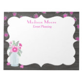 Country Chic Light Strings Eventplaner Notizblock (Vorderseite)