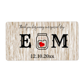 Country chic mason jar wedding