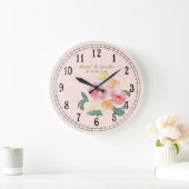 Country Chic oder Hütte Chic Große Wanduhr (Zuhause)