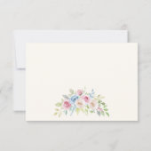 Country chic pastel and cream  Wedding RSVP  Karte (Rückseite)