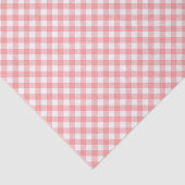 Country Chic Pastel Blush Coral Gingham Seidenpapier (Ausschnitt)