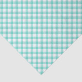 Country Chic Pastel Mint Türkis Gingham Seidenpapier (Ausschnitt)
